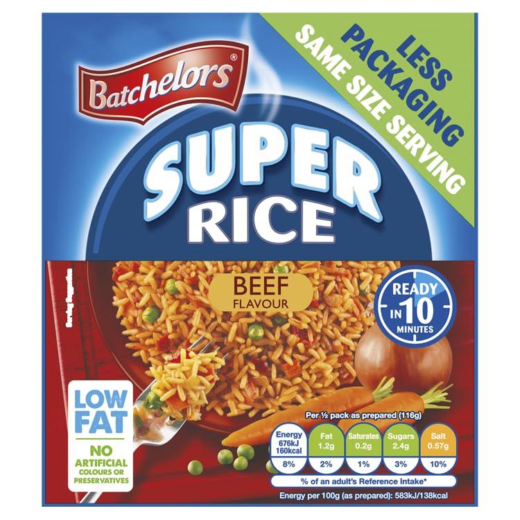 Batchelors Batchelors Super Rice Beef Flavour Packet Ready Meal, 90 g (Pack of 11)