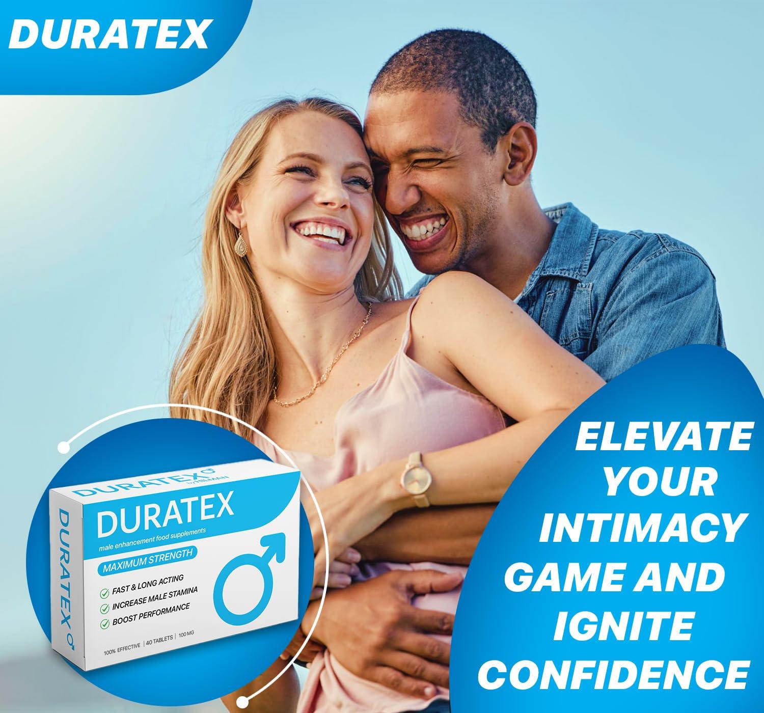 HILMAN DURATEX by Hilman Blue Pills for Men Endurance - Premium Strong 100mg Tablets for Enhanced Stamina Firm Performance Power Booster Herbal Male Food Supplements for Long Lasting (40 Count (Pack of 1))