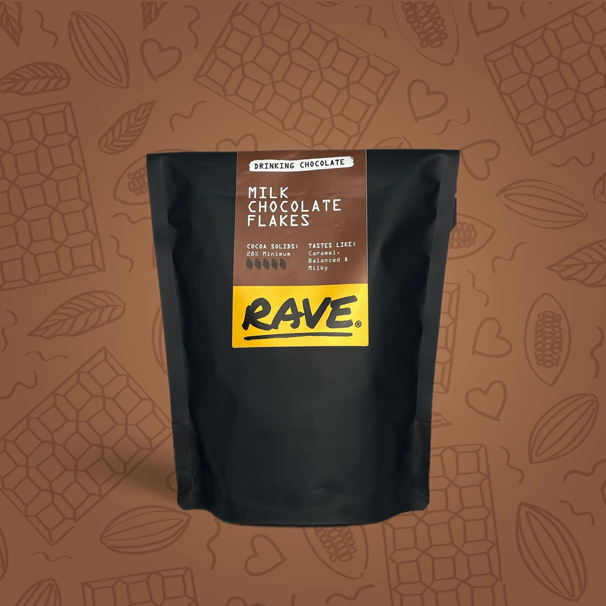 Rave Coffee Rave Coffee Drinking Chocolate Flakes (Milk)