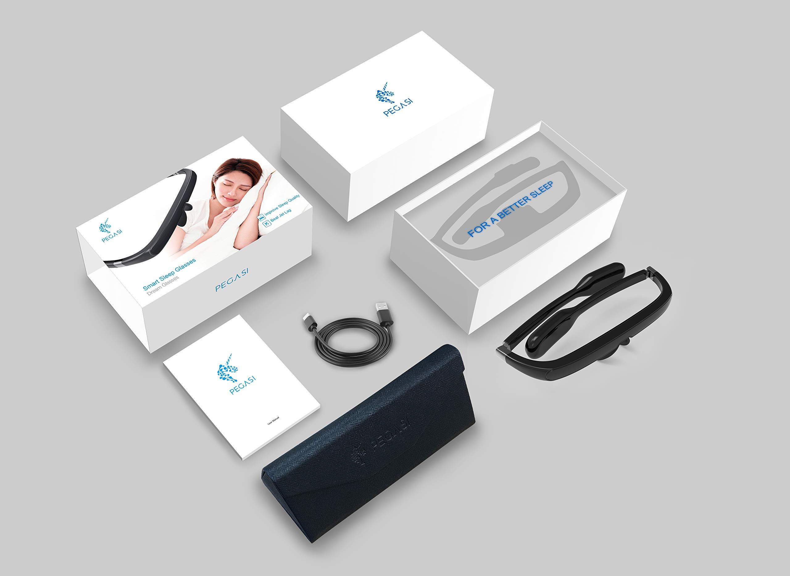 PEGASI PEGASI 2 - Sad Light Therapy Glasses, Improve Your Sleep Quality in 7 Days, Feather-Light Black