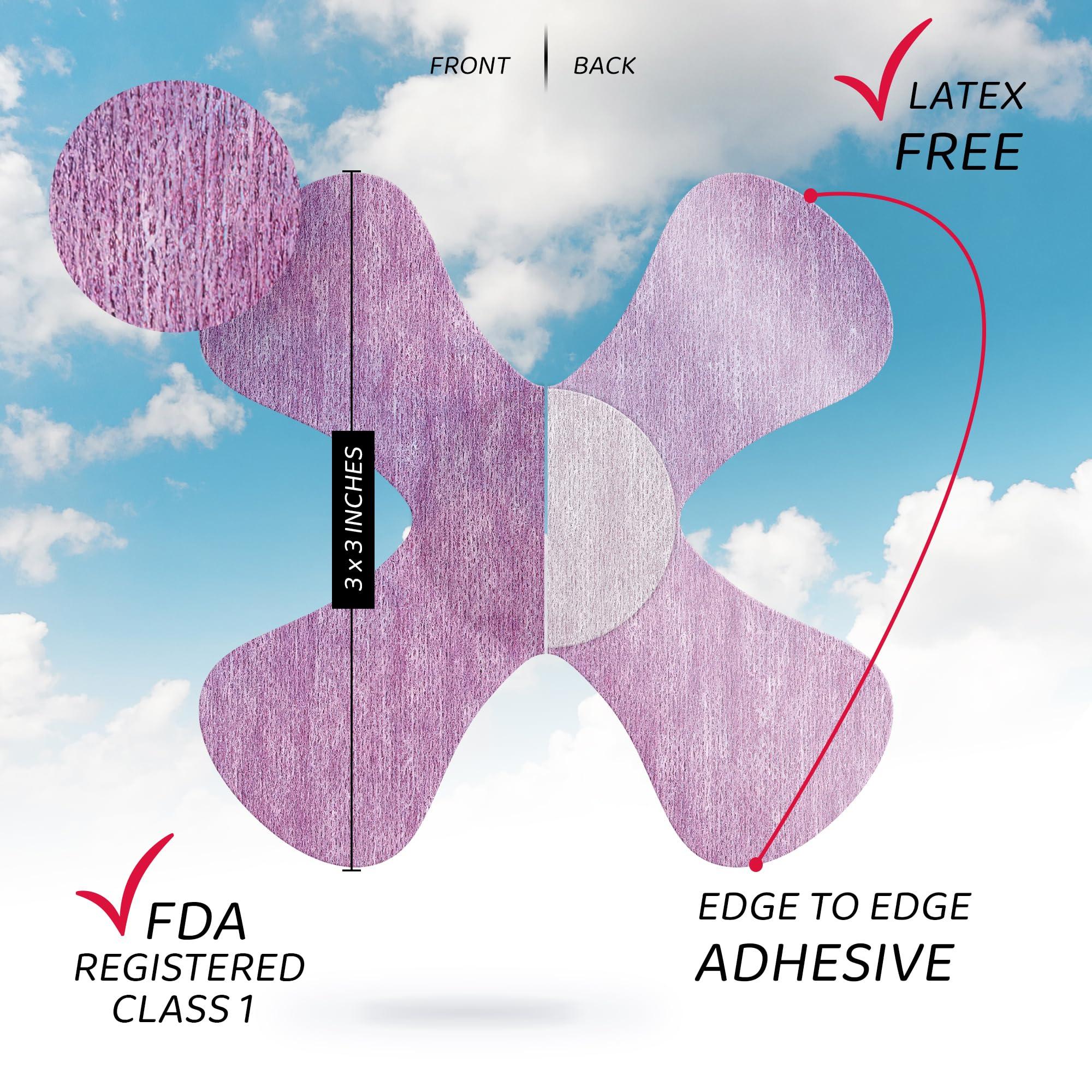 NOT JUST A PATCH Not Just A Patch Freestyle Libre 2 Covers (20 Pack) - Thin, Strong and Light, Ultra-Long 14 Day Adhesion - Durable Lingo CGM & Libre 2 Sensor & Protector Patches - Air X-Mini Purple