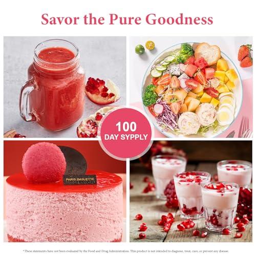 VELOTO Organic Pomegranate Juice Powder, Pure Pomegranate Powder Fruit Freeze Dried Powder, Natural Vitamin C Vegan Sweetener Superfoods for Smoothies, Yogurt & Shake, Gluten Free, Non GMO, 1 lb