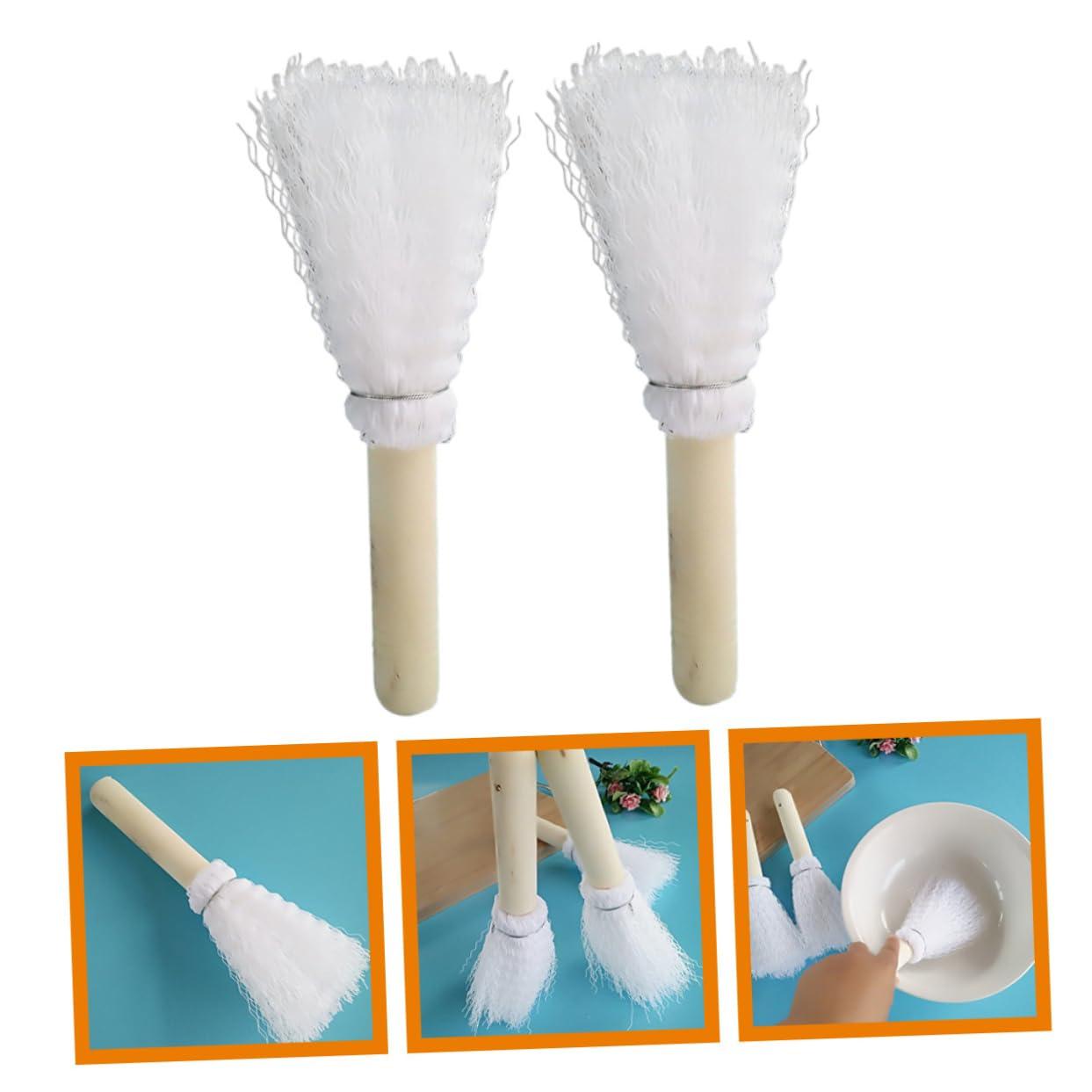 Garneck Garneck Washing up Brushes for Kitchen Wooden Handle Pot Cleaning Brush Reusable Brush Set for Dish Pan Cleaning Strong Scrubbing for Stains Multifunction Cleaning Brush