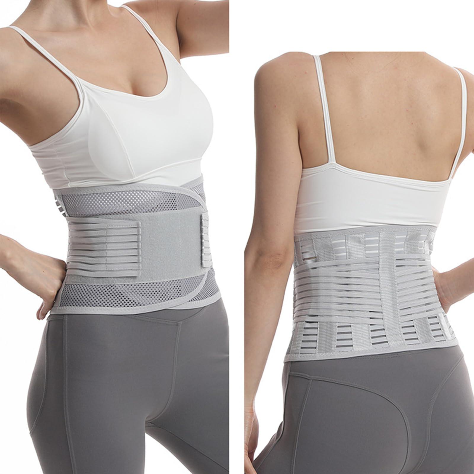 Hyclam Hyclam Adjustable Mesh Lumbar Support Belt For Back Release Postpartum Recovery Support Belt Brace Reduce Waist Pressure Lumbar Support Belt To Release Back
