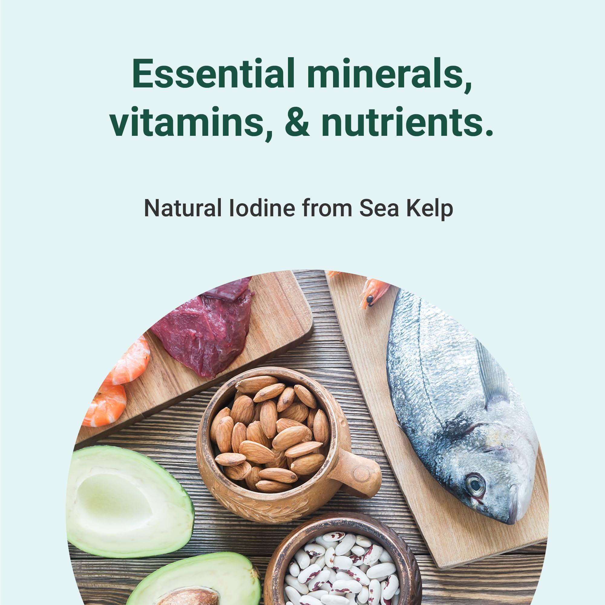 Hey Nutrition Hey Nutrition Thyroid Complex Supplement - Copper, Iron, Zinc, Selenium, Vitamin B Blend - Advanced Thyroid Function - 60 Capsules/30 Servings - Non-GMO, Vegan