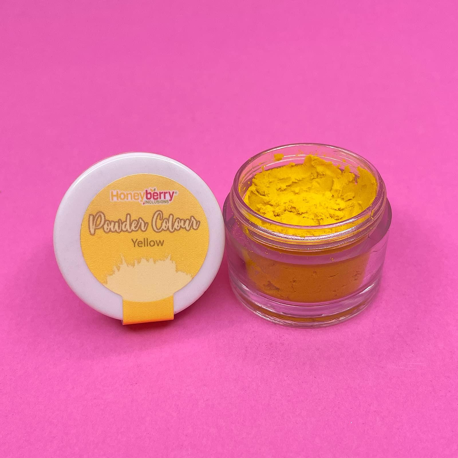 Honeyberry Edible Powder Colours Multipack (6 x 3.5g Jar) - Natural Food Grade Colouring Powders for Cooking, Baking, Icing and Cake Decorating - High Strength Food Colouring Dust for Vibrant Results (Warm)