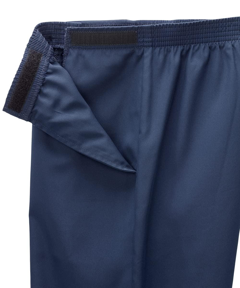Silvert's Adaptive Clothing & Footwear Mens Self Dressing Adaptive Easy Access Pant, Navy, Large