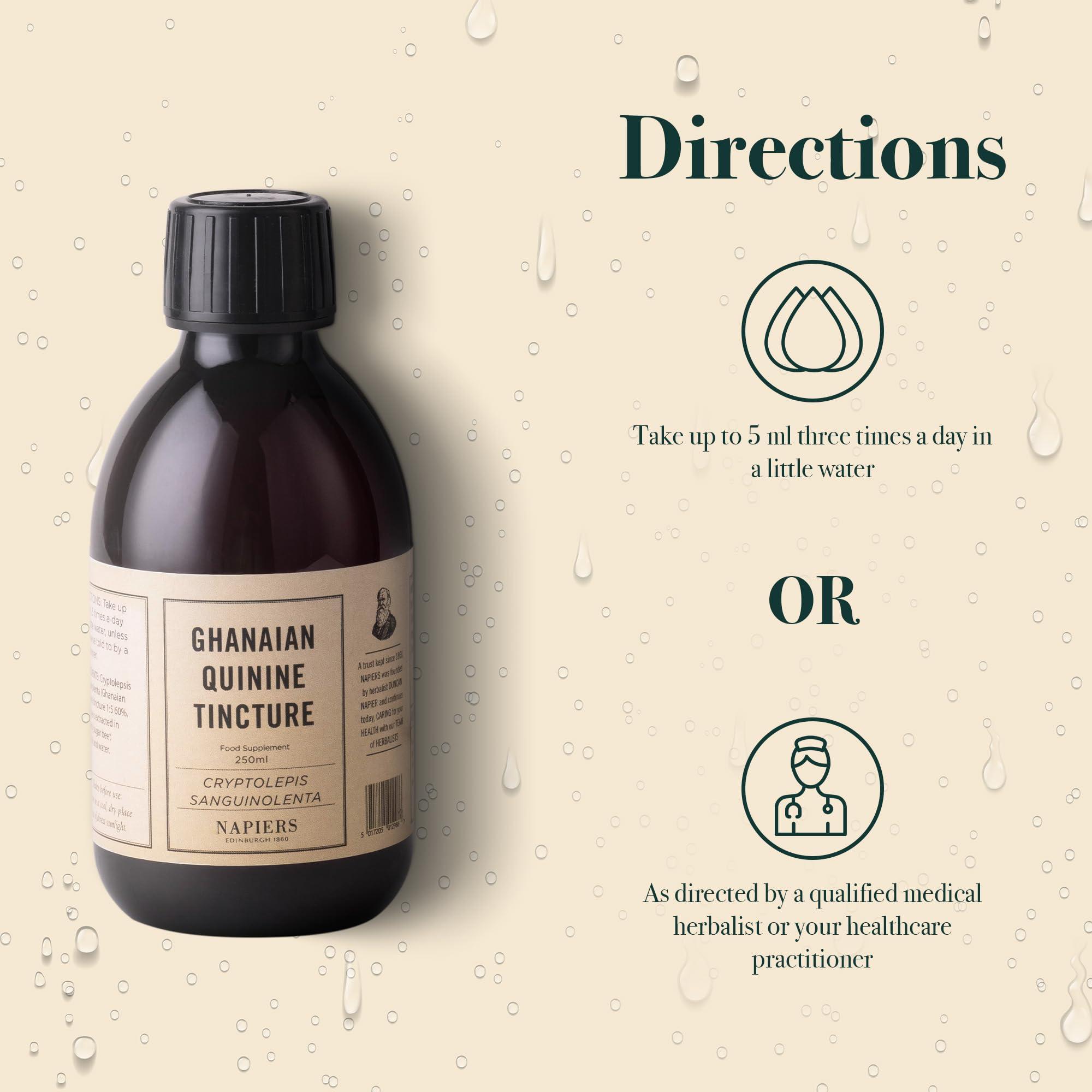 Napiers Napiers Ghanaian Quinine Tincture | Cryptolepis Root Tincture | Cryptolepis sanguinolenta - 250ML