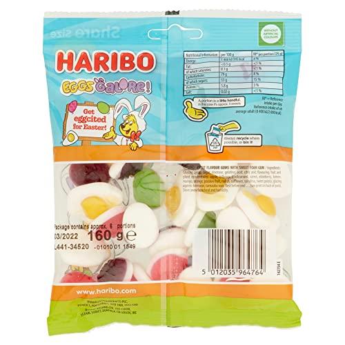 HARIBO HARIBO Fried Eggs Galore Easter Sweets Easter Egg Bag 160g White