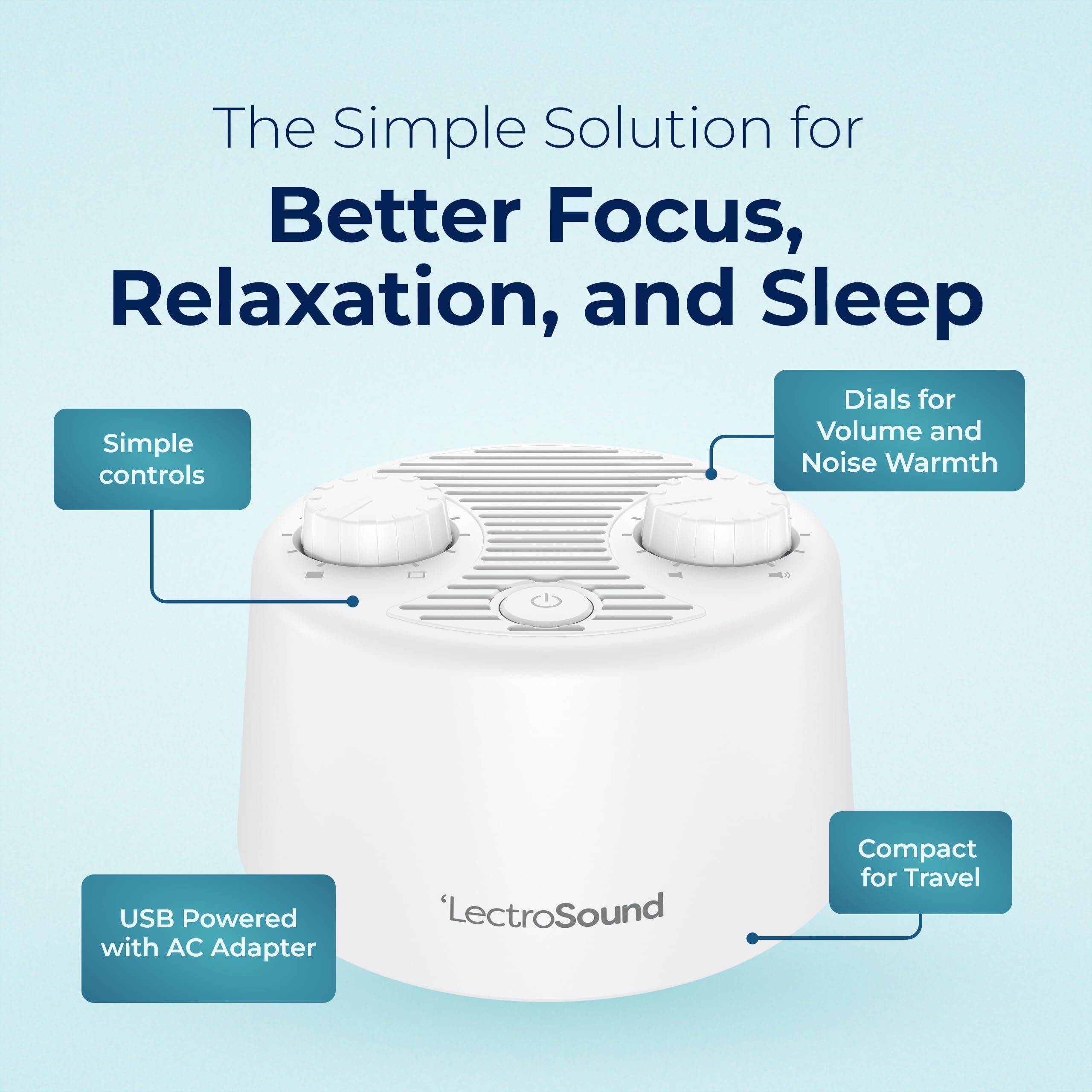 Adaptive Sound Technologies Adaptive Sound Technologies Lectrosound2 White Noise Machine for Sleep and Relaxation