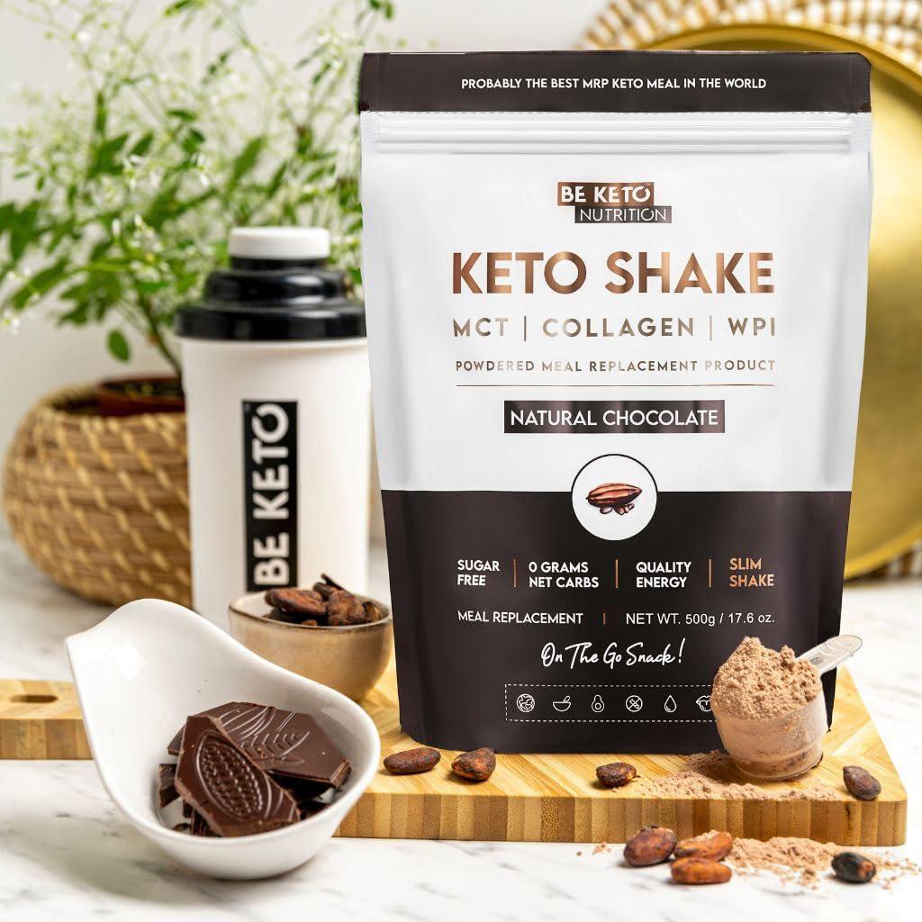 Be Keto Diet Keto Shake - Natural Chocolate 500g