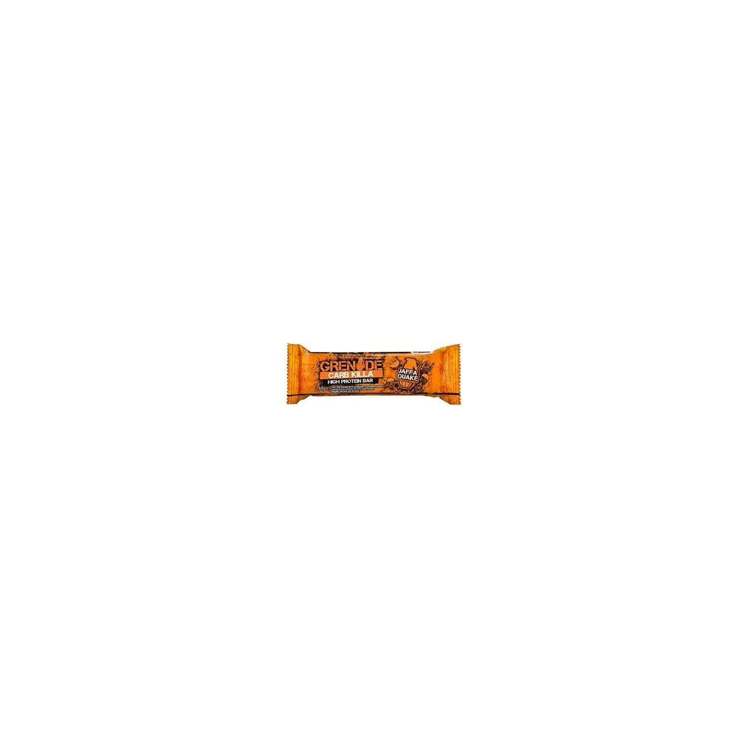 Grenade Grenade Carb Killa Jaffa Quake High Protein and Low Carb Bar, 12 x 60 g