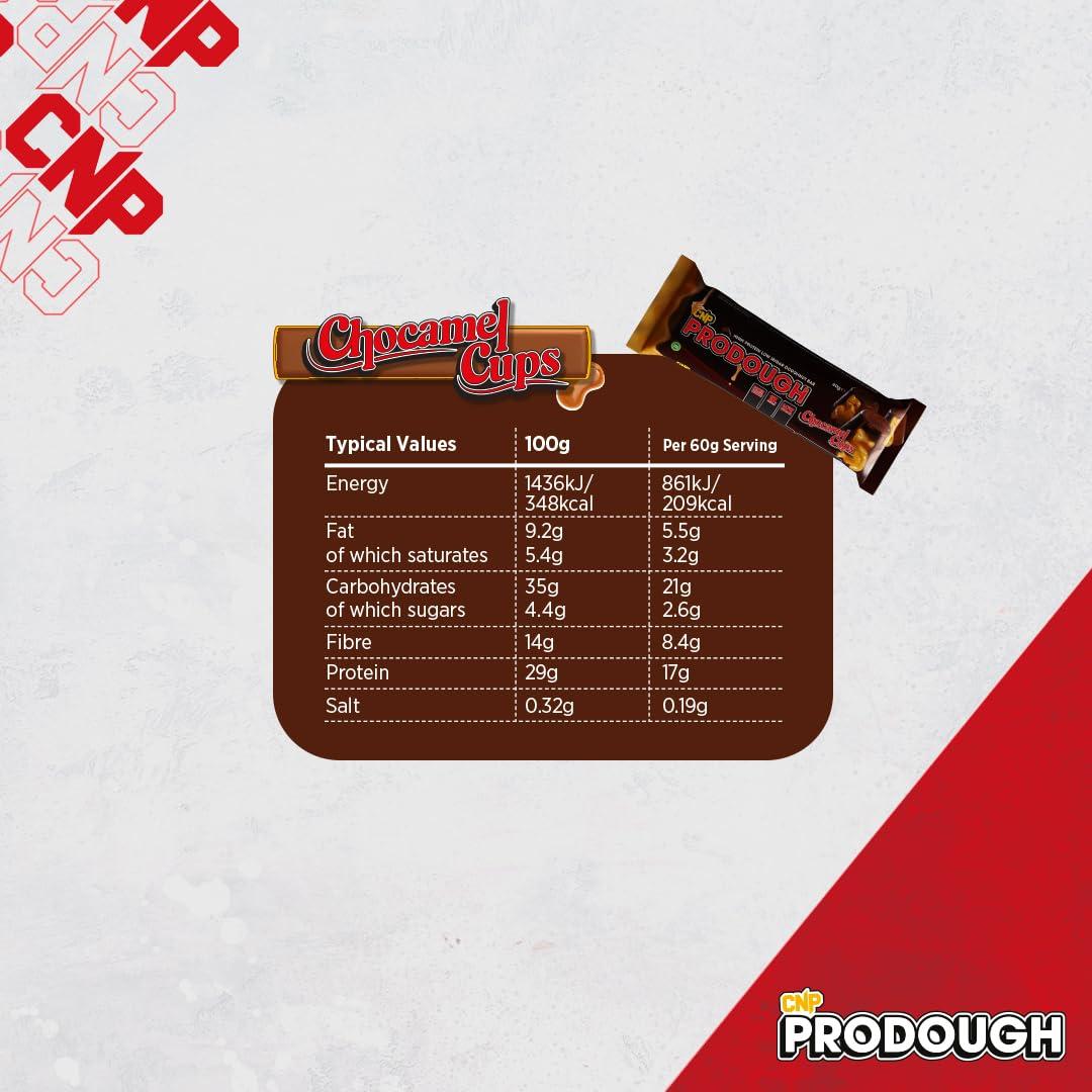 CNP Professional CNP Professional Prodough Milk Protein Bars, 17g Protein, Soft Centre Filled High-Protein Low-Sugar High-Fibre Bars, Available in 5 Delicious Flavours, 12 x 60g (Variety Box)