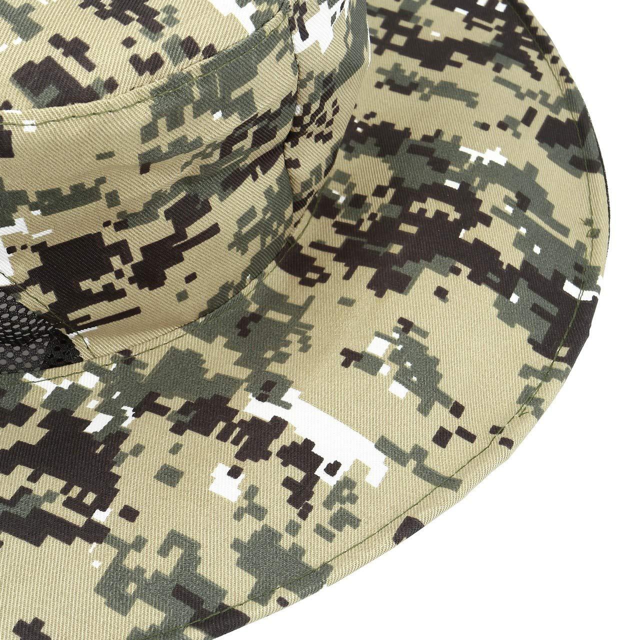 CozyCabin CozyCabin Head Net Hat with Removable Mesh Hidden Netting, Design for Outdoor Fishing Gardening, Digital camouflage, bag size 23 x 9cm