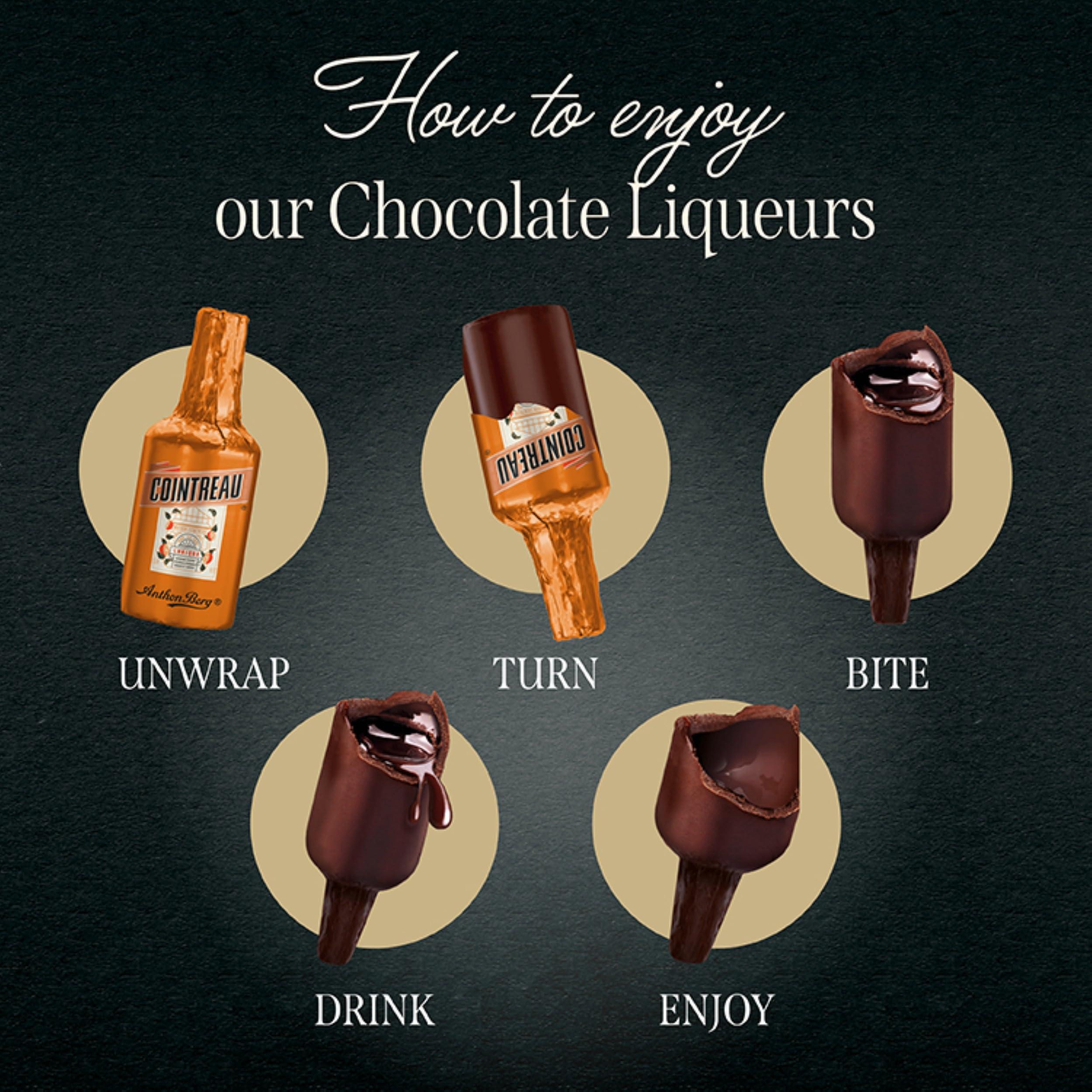 Anthon Berg Anthon Berg - Chocolate Liqueurs - Famous Liqueur Brands - 12 bottles 187g - With a Delicious Liquid Filling