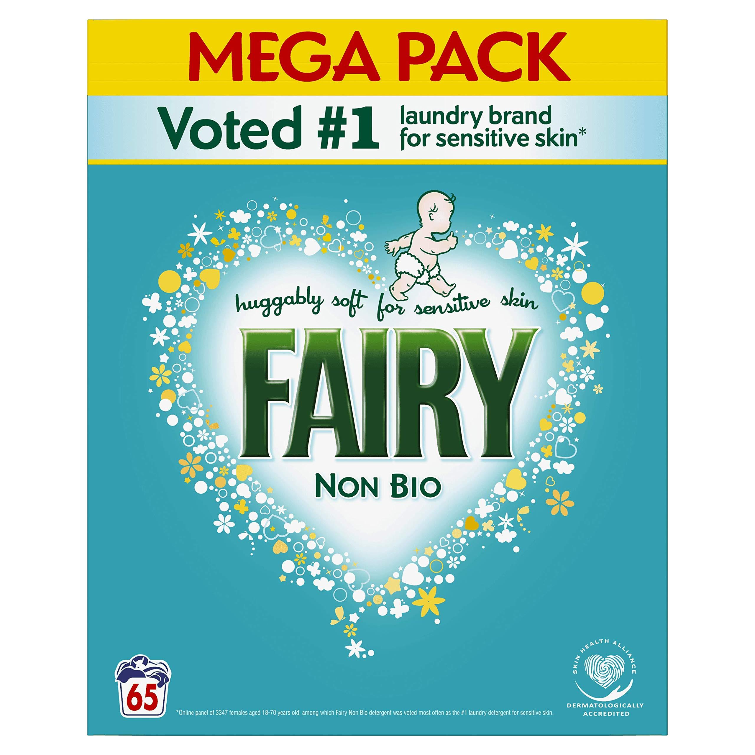 Fairy Fairy Non Bio Washing Powder for Sensitive Skin, 65 Washes, 4.225 kg