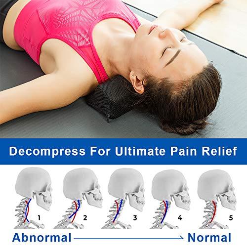 StrongTek StrongTek Cervical Orthotic Neck Stretcher for Head, Shoulder, and Spine Alignment, Cervical Traction Block for Physical Therapy and TMJ Pain Relief, Neck and Shoulder Relaxer