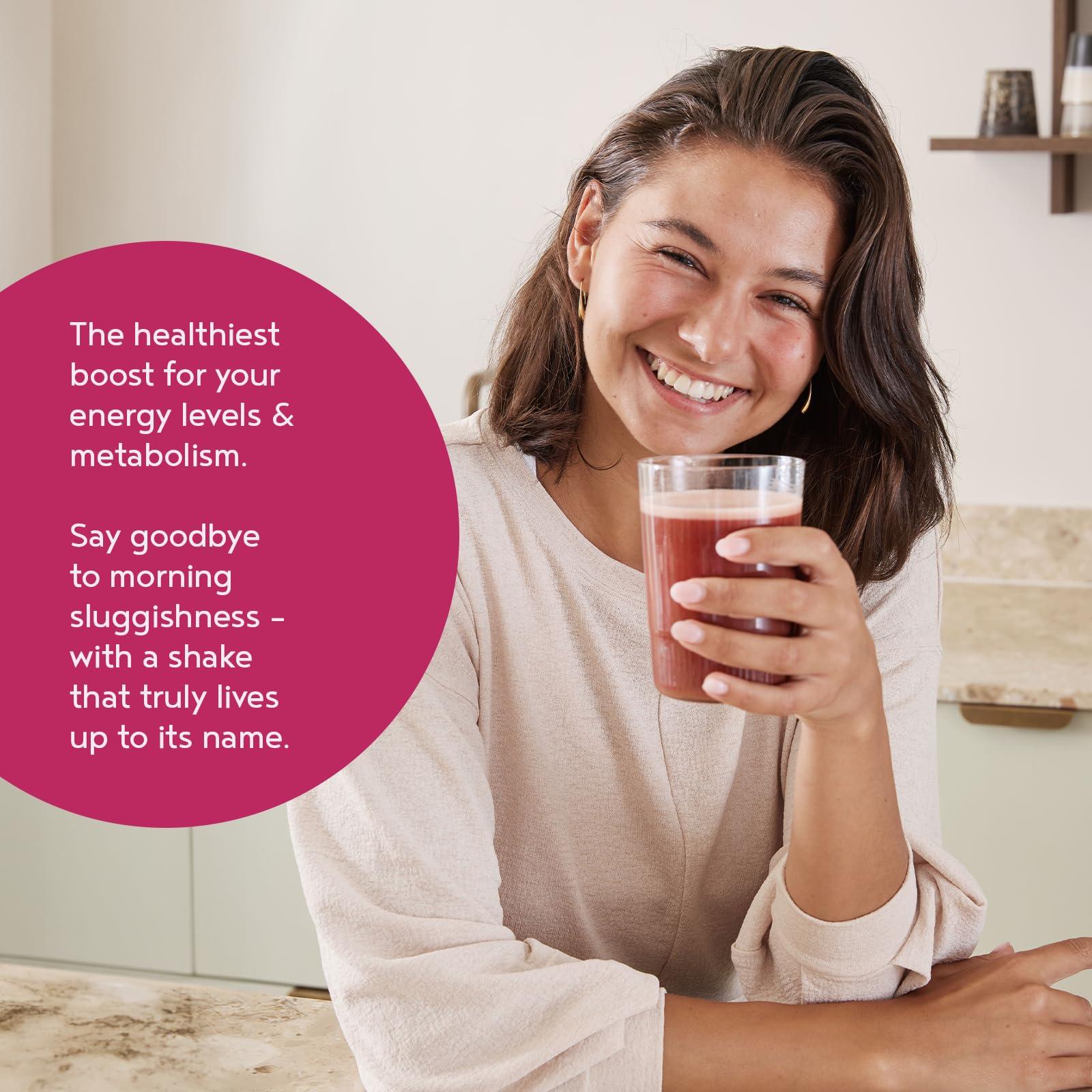 Alpha Foods Super Berry Energy Powder 600g | Vegan Superfood Blend | Smoothie Drink Mix for Shakes | Supports Energy, Immunity & Metabolism | with Acai, Goji, Maca, Turmeric, Guarana & Vitamin B12 | Alpha Foods