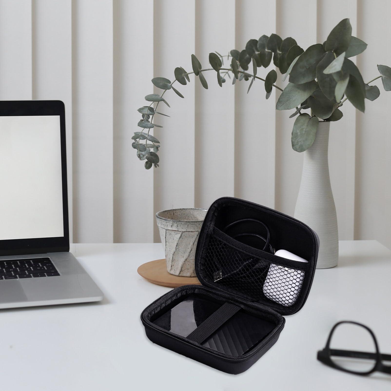 UKCOCO UKCOCO 2pcs Electronics Travel Organizer Headphone Stand Phone Charger Stand Cell Phone Stand Mini Hard Electronic Bag Mini Travel Containers Travel Cable Organizer Tampon Holder Notebook