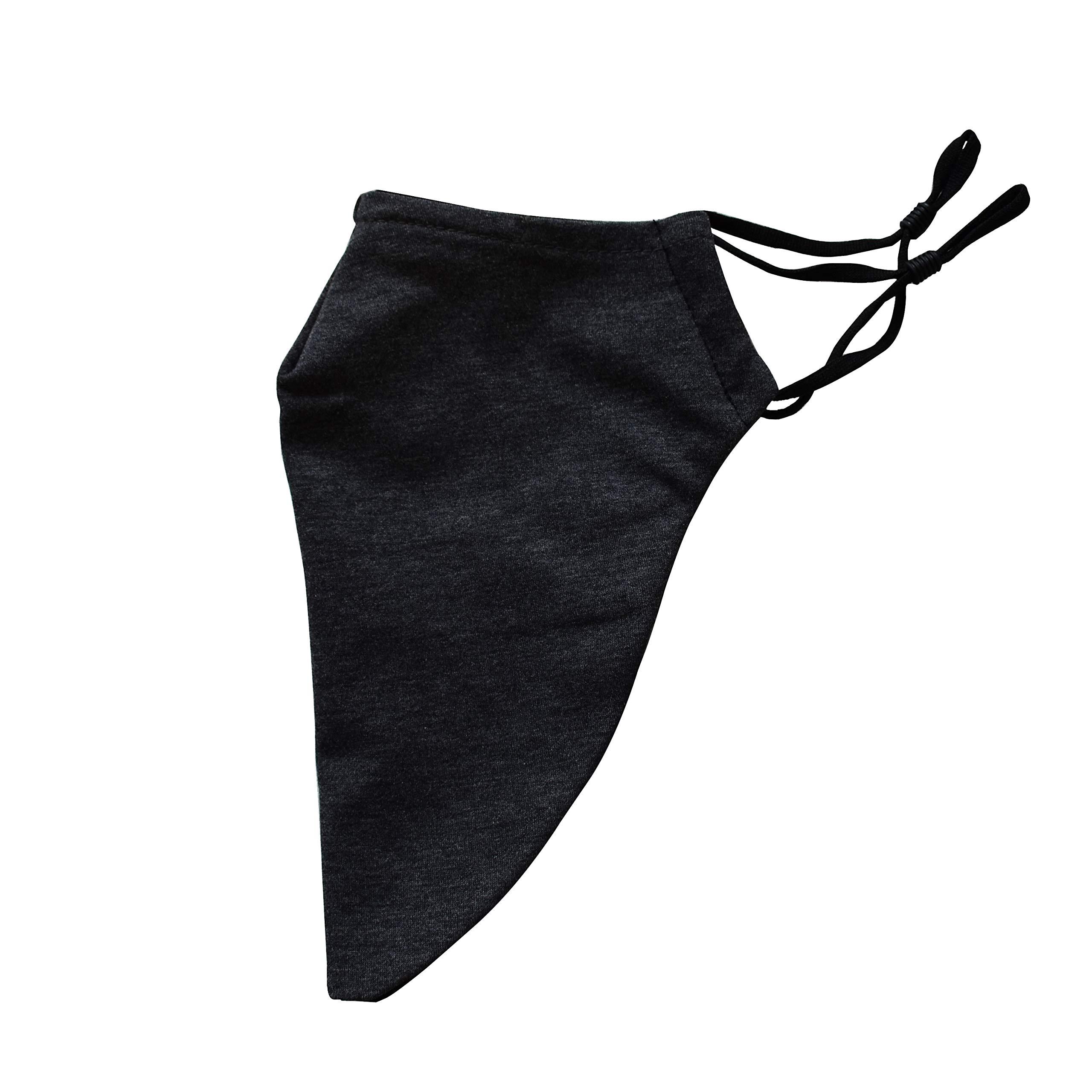 KT Valley Company Beard Face Mask for Men with a Beard, Bearded Men Face Mask, Reusable and Comfortable Beard Mask (Gray)