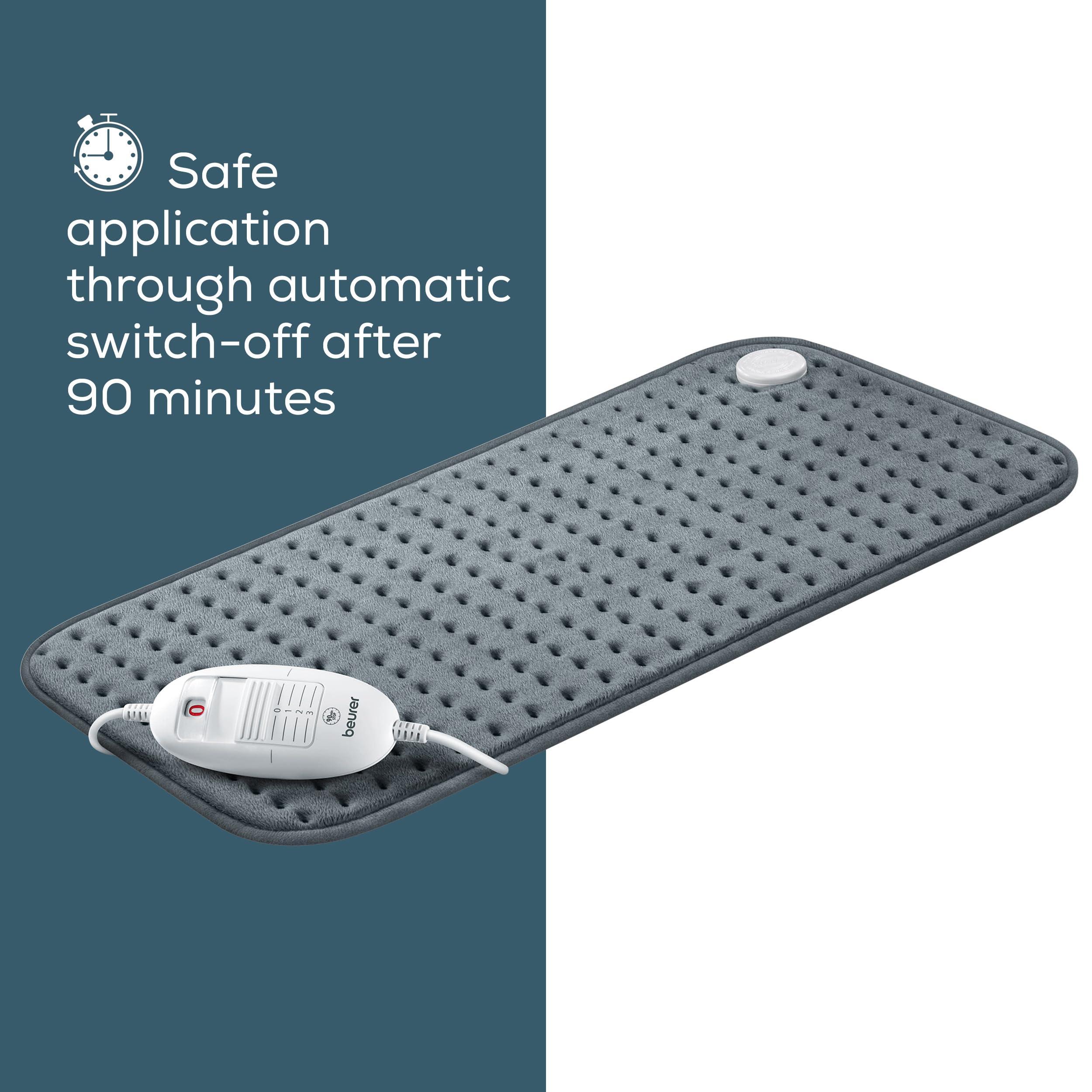 Beurer Beurer HK123 XXL Heat Pad, Longer Electric Pad For Even More Comforting Warmth And Relaxation, 3 Temperature Settings & Automatic Switch-Off, 60 x 30 cm