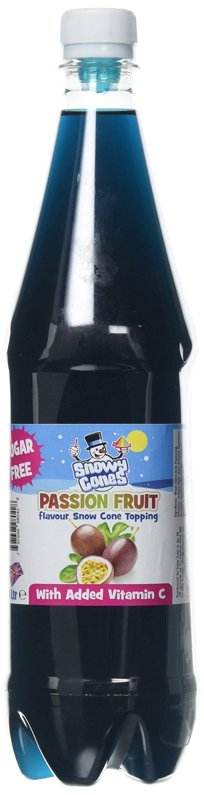 snowycones Snowycones | Syrup for Snow Cones and Shaved Ice | Not Slush | Flavour Syrup (Passion Fruit)