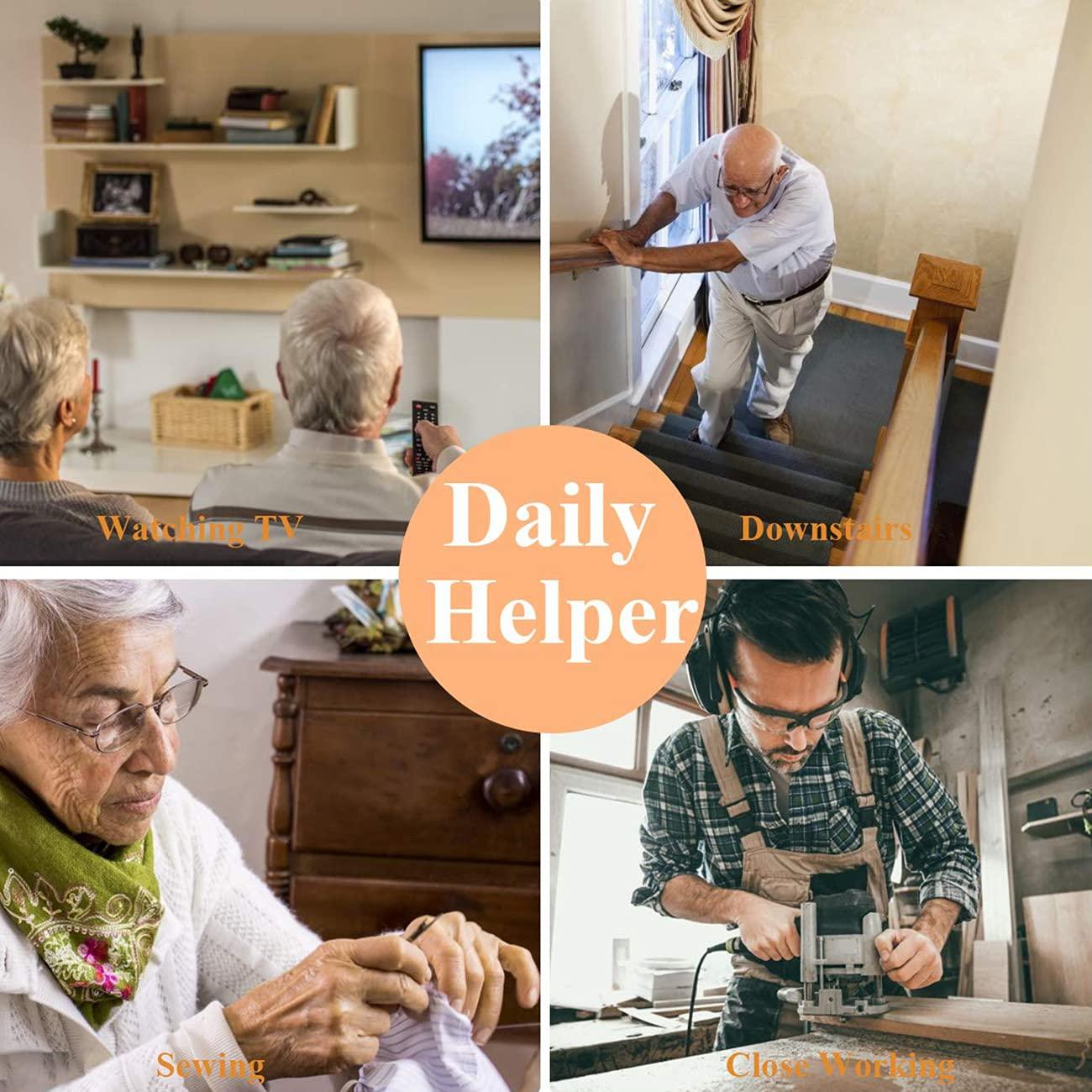 Lnobern ZhiLianZhao Men Women Lightweight Reading Glasses Eyeglasses, Lighted Magnifier, with Magnification (+1.0~+4.0), for Men And Women Led Readers Fashion Glasses,+3.0