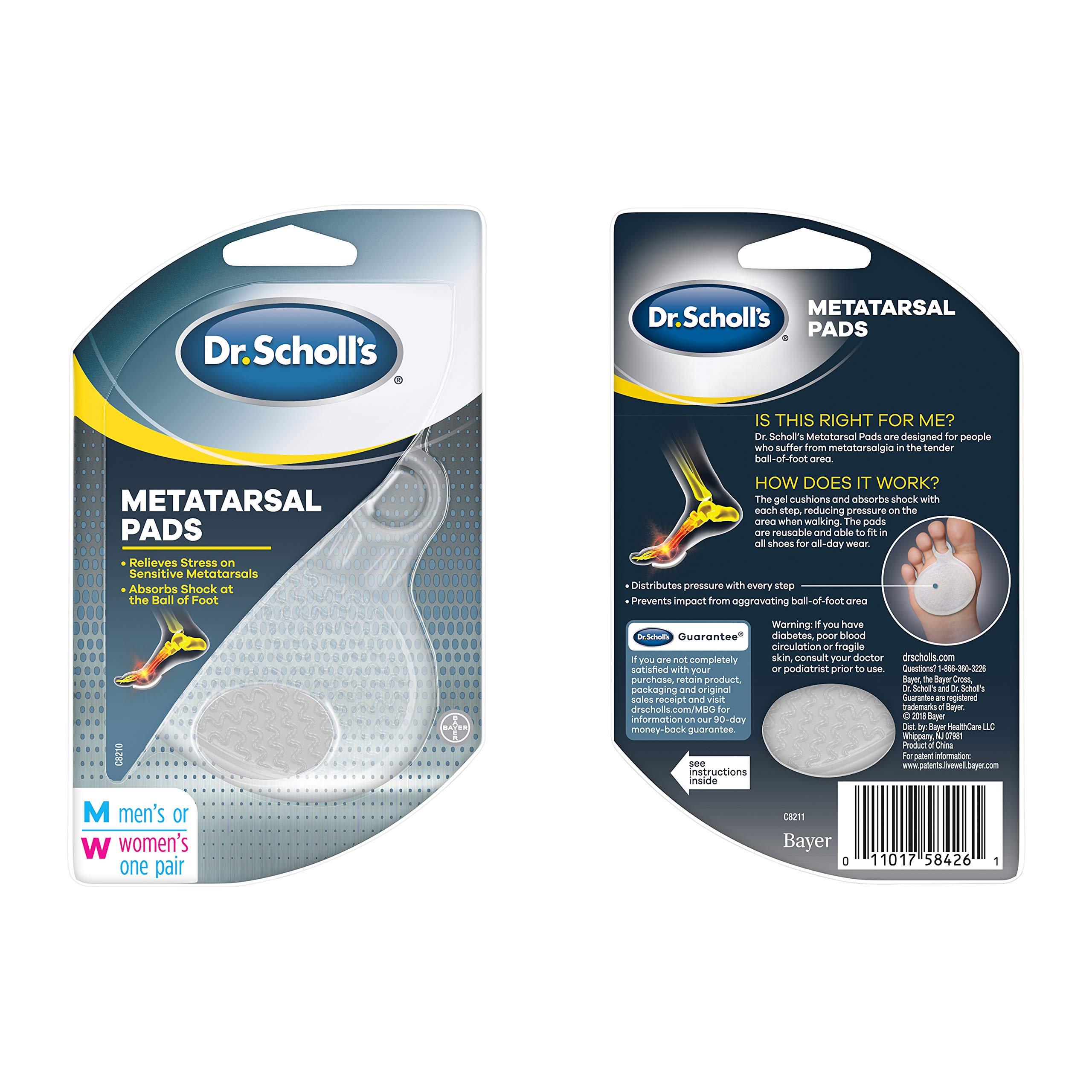 Dr. Scholl's Dr. Scholl's Metatarsal Pads to Distribute Pressure with Every Step, 1 Count (Pack of 1)