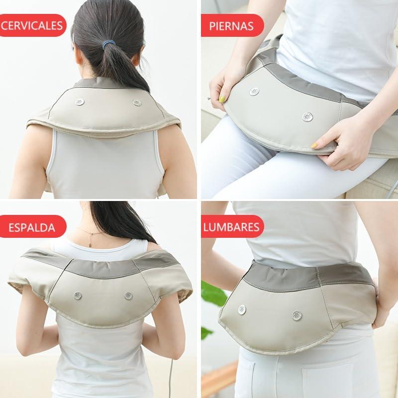Genrico Genrico Cervical and Back Massager - Neck, Back and Shoulder Massager Leg Massager and Other Body Parts - Tapping Massager - Shiatsu - Pain Relief