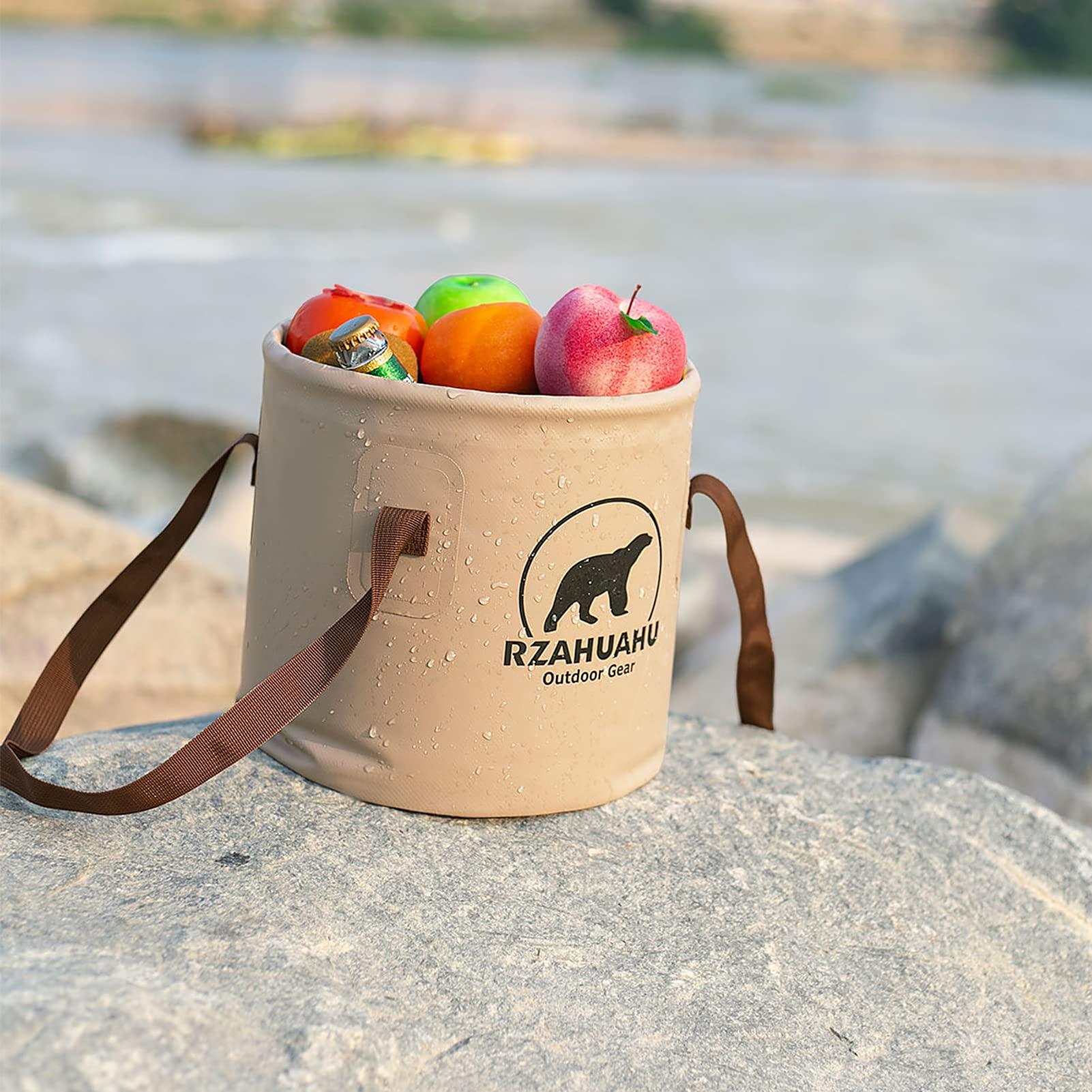 HUIOP HUIOP collapsible bucket, 18L/25L Collapsible Bucket Outdoor Folding PVC Water Bucket Basin Water Container for Camping Hiking Fishing Gardening Car Washing,folding water bucket