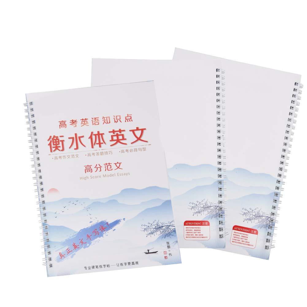 Tixiyu English Hengshui Style Calligraphy Copybook Reusable Groove for Children Students
