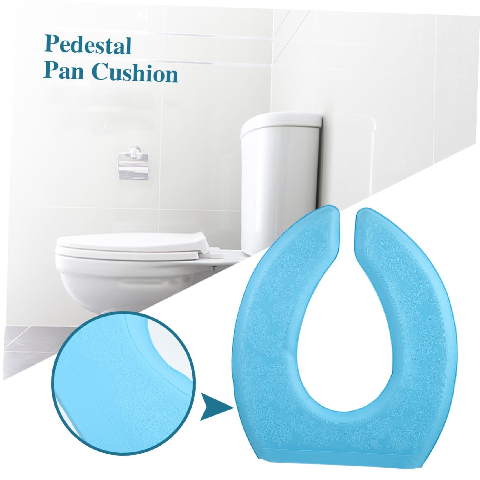 ORFOFE ORFOFE Household Toilet Seat Cover Grey Breathable Water-Resistant Thicken Pad Comfortable for Winter