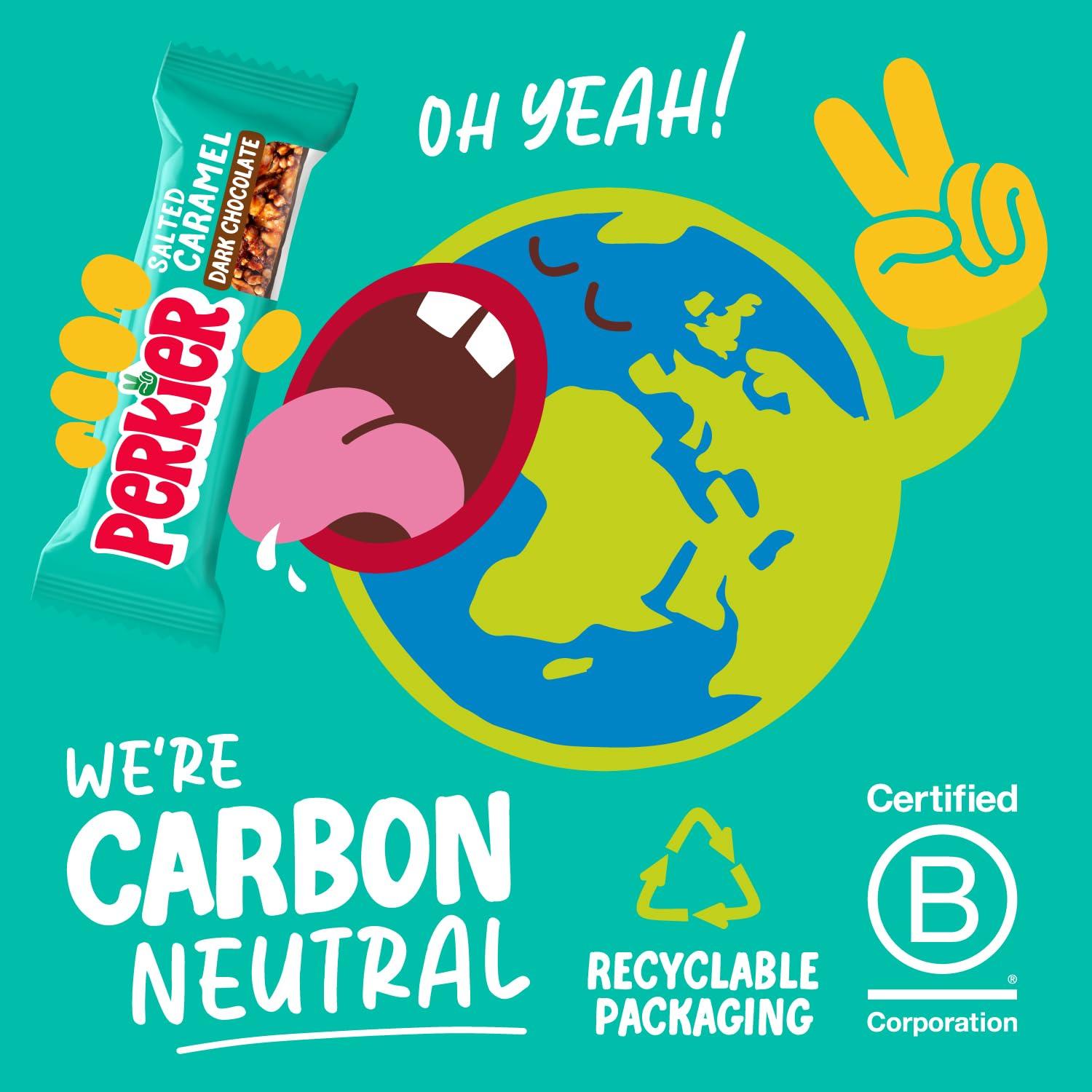 Perkier Perkier Variety Box (30 bars) Vegan - Gluten Free - Protein Packed - Lower Sugar - High Fibre - Snack Bars