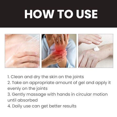 HIVETZ 2PCS New Zealand Bee Venom Joint Relief Gel,Muscle Pain Relief,Bee Venom Professional Treatment Gel,Joint Pain Relief,Bee Venom Joint Soothing Gel,Pain Relief Cream,Muscle Rub Pain Relief,Bee Cream