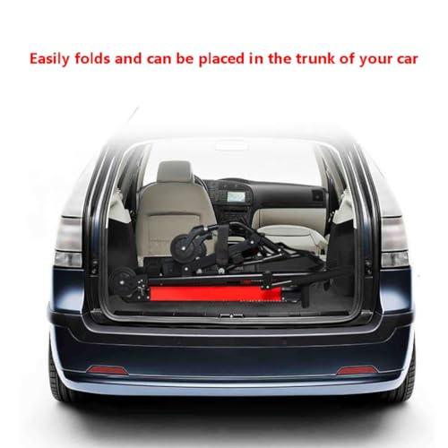 FANGZHL Electric Crawler Stair Climber,Crawler Stair Climbing Wheelchair,Can Go Up and Down Stairs Chair,Stair Lifts for The Elderly,Aluminum Alloy,Safe Load 165 Kg/373 Lbs Black