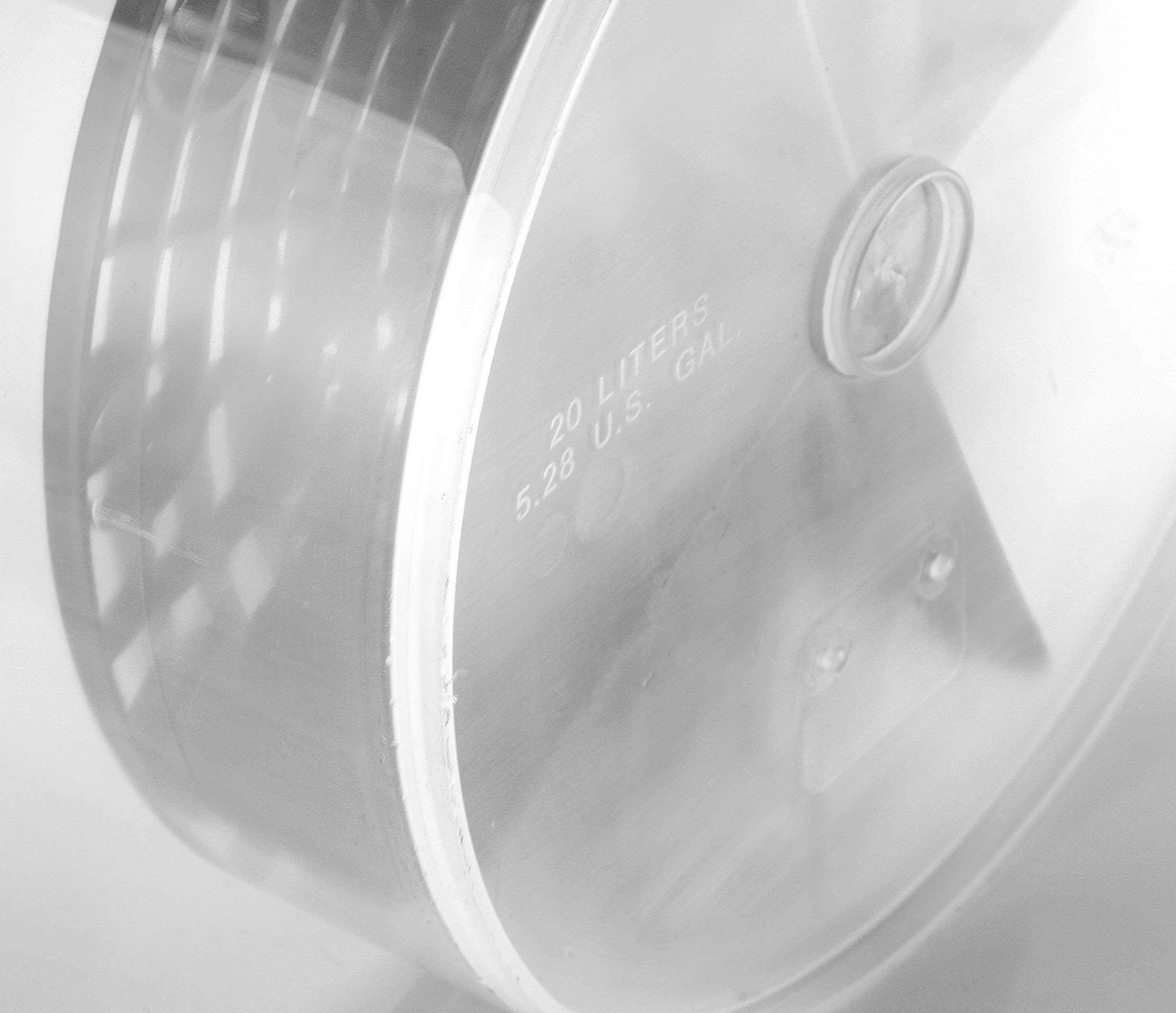 Generic Generic The Ultimate Clear Transparent Car Wash Bucket 20L (5 Gallons) (1 Bucket)