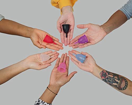 Ruby Cup Ruby Cup - Reusable Menstrual Cup - Medium (Heavy Flow) - Purple - Includes Cup Donation - Perfect for Beginners - Safe and Convenient Reliable Alternative to Tampons & Sanitary Towel