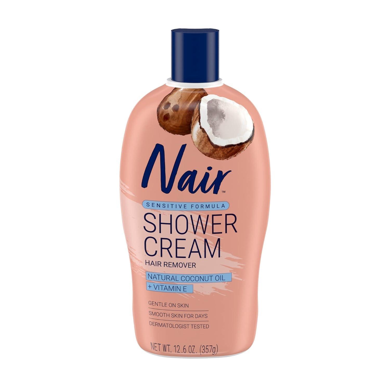 Nair Nair Shower Power Sensitive Hair Removal for Legs Body, 12.6 fl oz