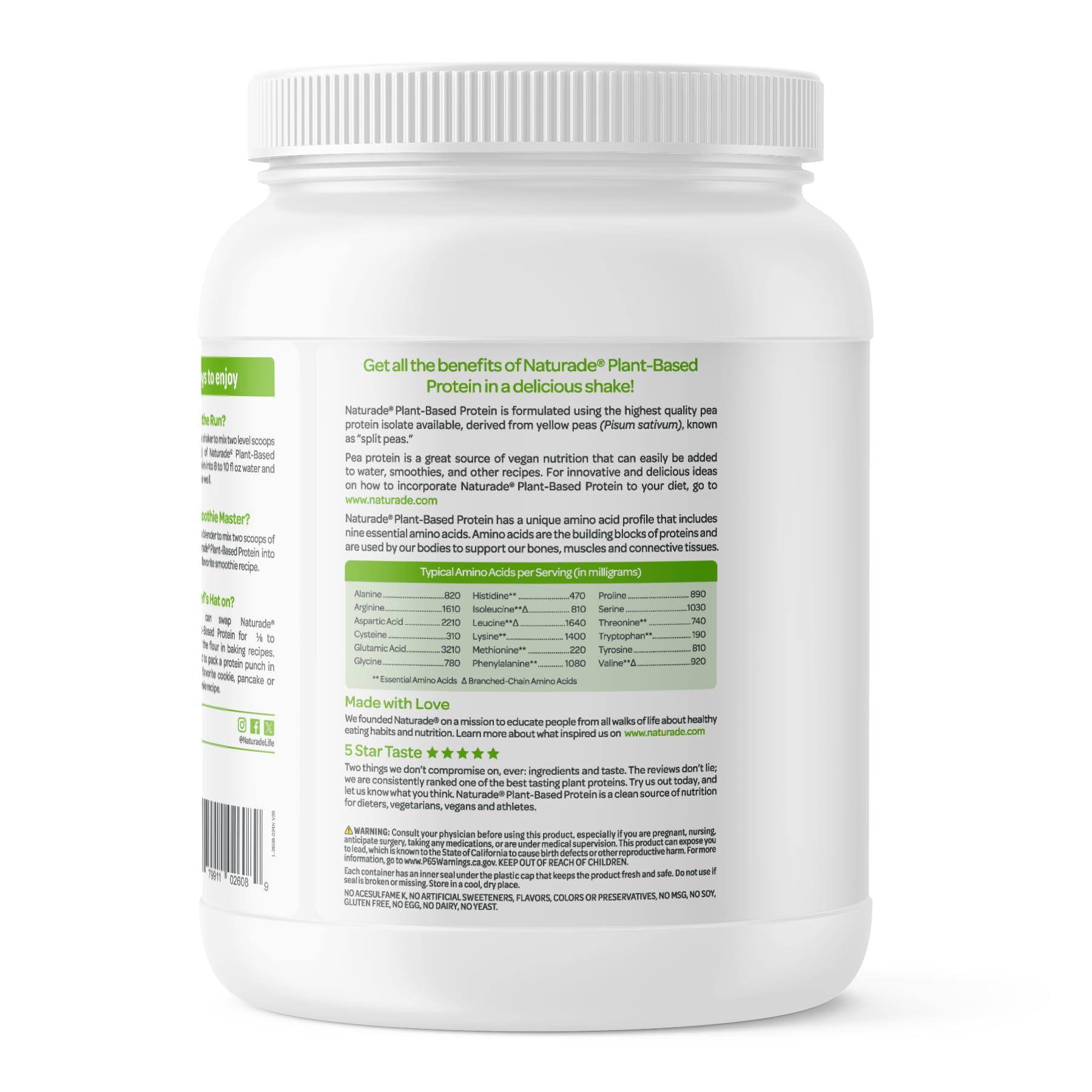 Vegansmart Naturade Plant Based VeganSmart Vegan Pea Protein - Chocolate - 20.6 oz