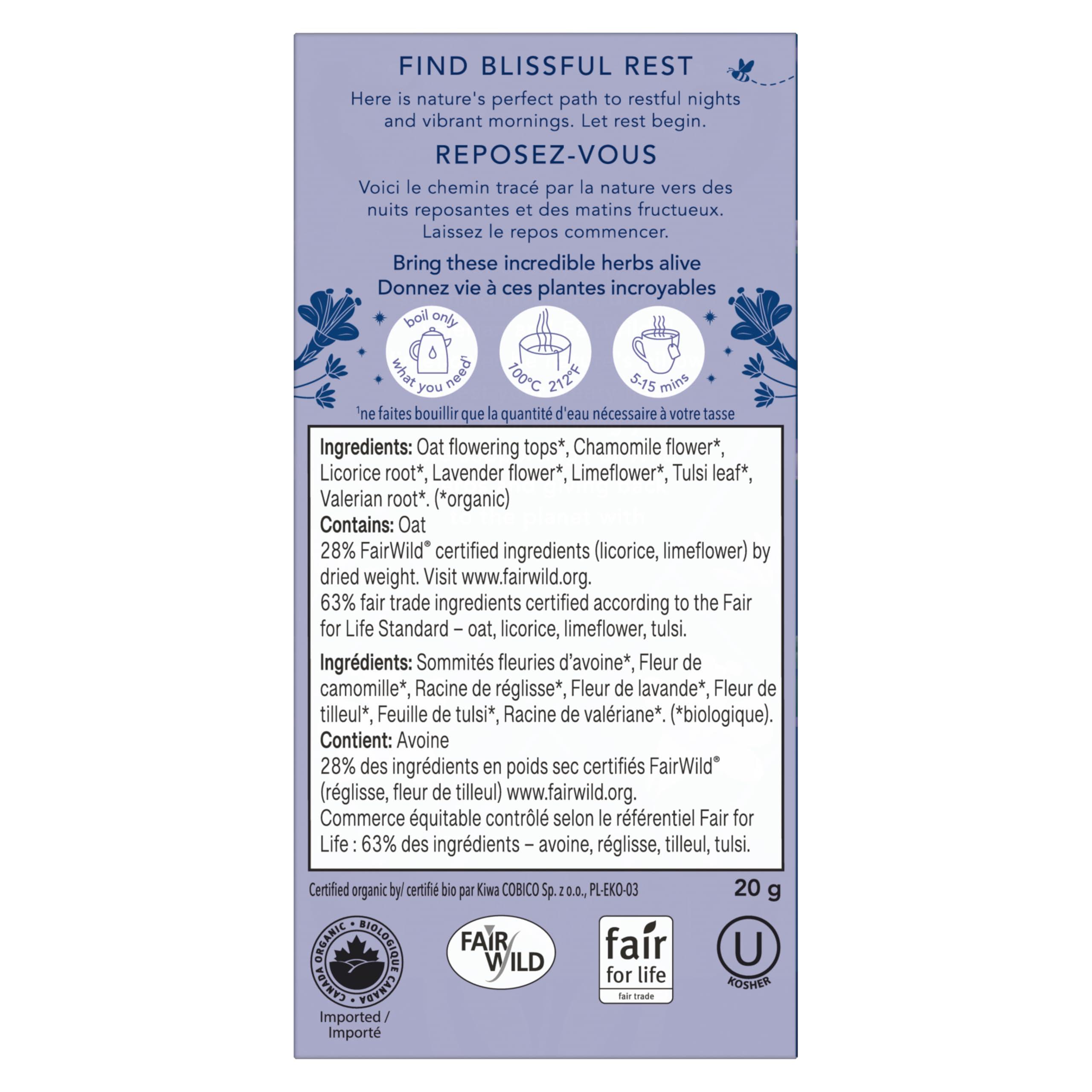 Pukka Herbs Pukka Herbs, Night Time Organic Herbal Sleep Tea Box, Chamomile, Lavender, Oat Flower, & Limeflower, Natural For Bedtime Relaxation, Caffeine Free, 4 Packs, 80 Plant Based Biodegradable Tea Bags