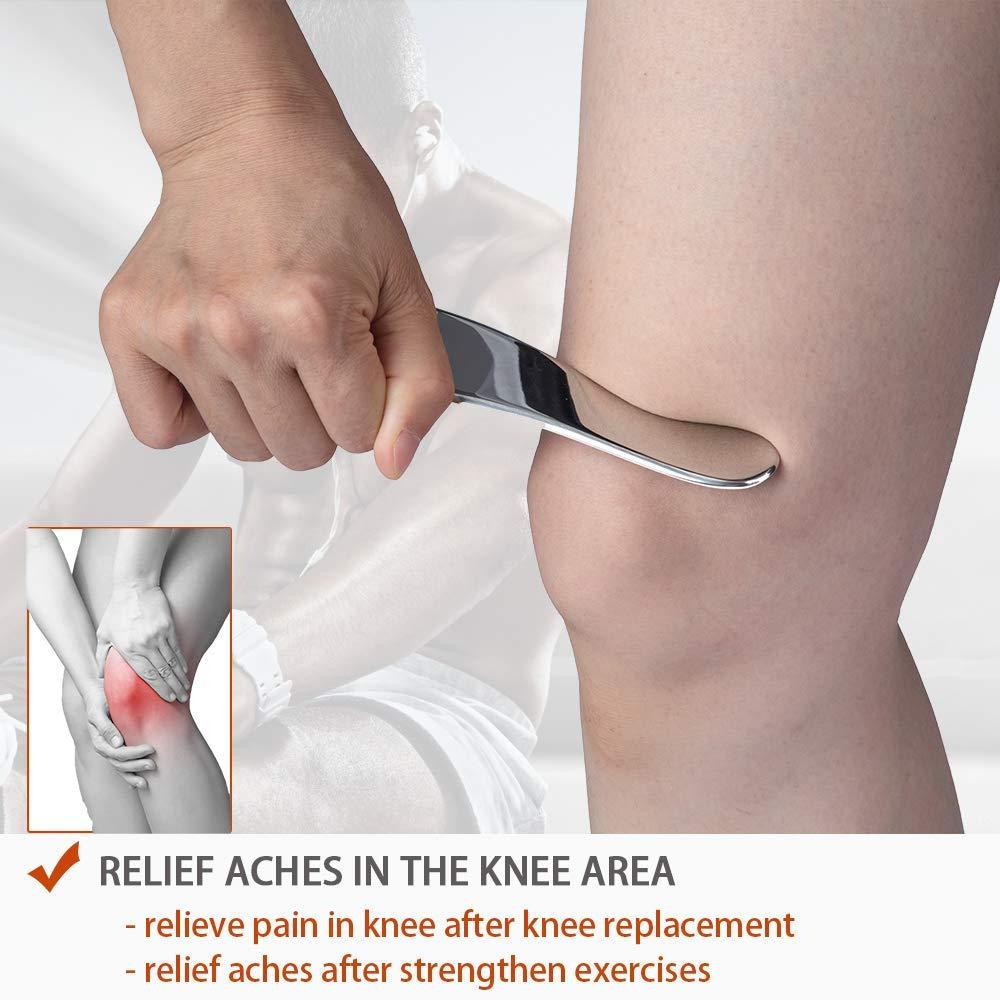 AnTiexi Medical Grade Stainless Steel Gua Sha Tool Set,Scraping Massage Tool -AnTiexi IASTM Tool Set Great Soft Tissue Mobilization Tool (3pcs Set)