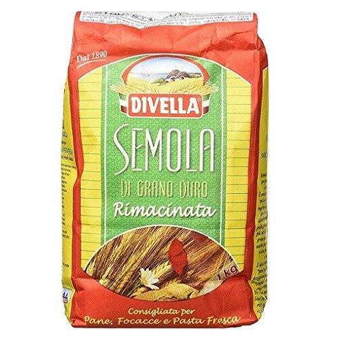 DIVELLA Divella Semola Di Grano Duro Rimacinata durum Wheat Semolina 1kg