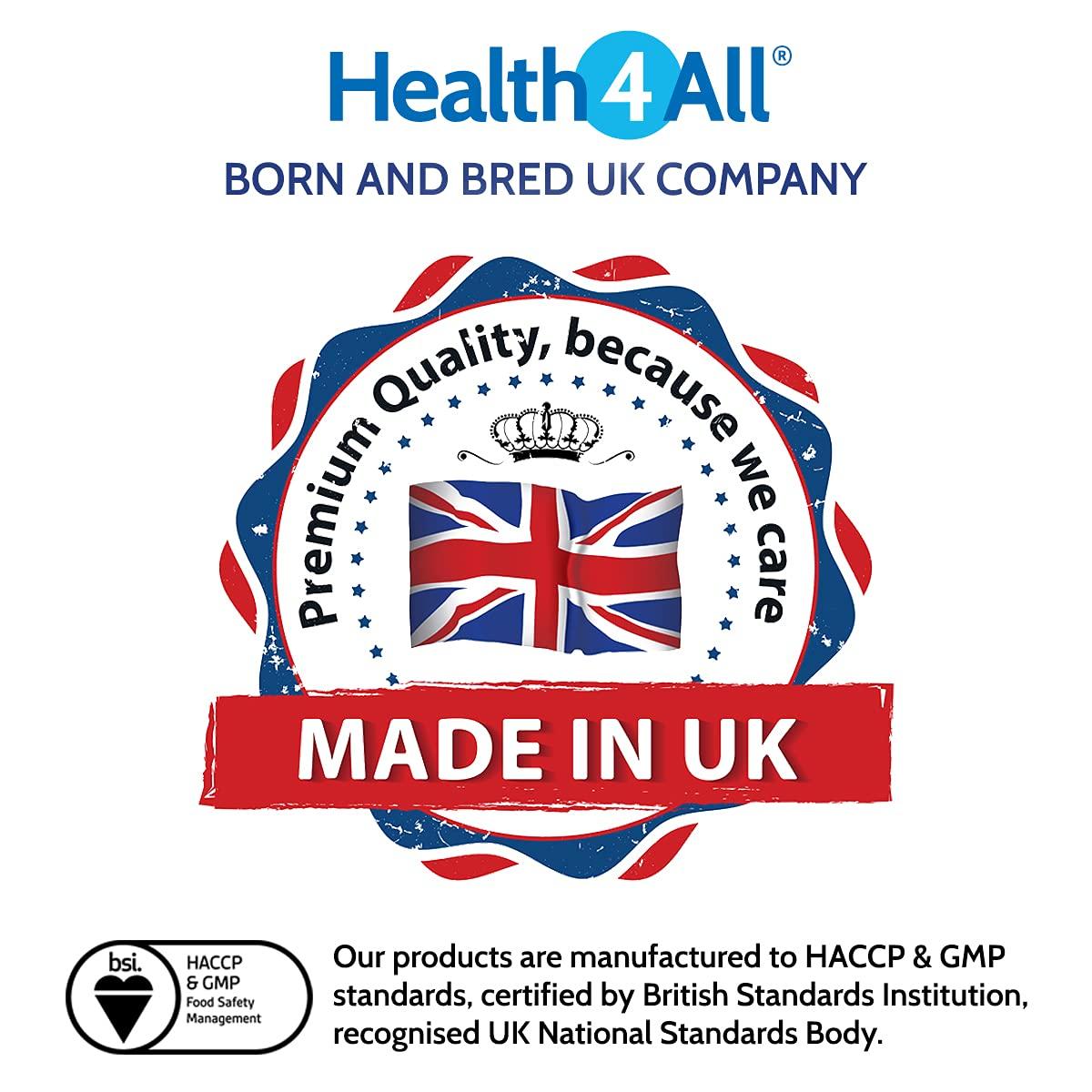 Health4All Kids Vitamin B12 2.5mcg Sublingual 180 Tablets (V) Vegan Methylcobalamin Chewable Tablets for Children. Orange Flavoured. Made in The UK by Health4All