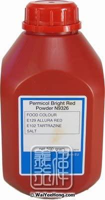 Generic Bright Red Food Colour Powder 500g Bottle | Permicol | N9326