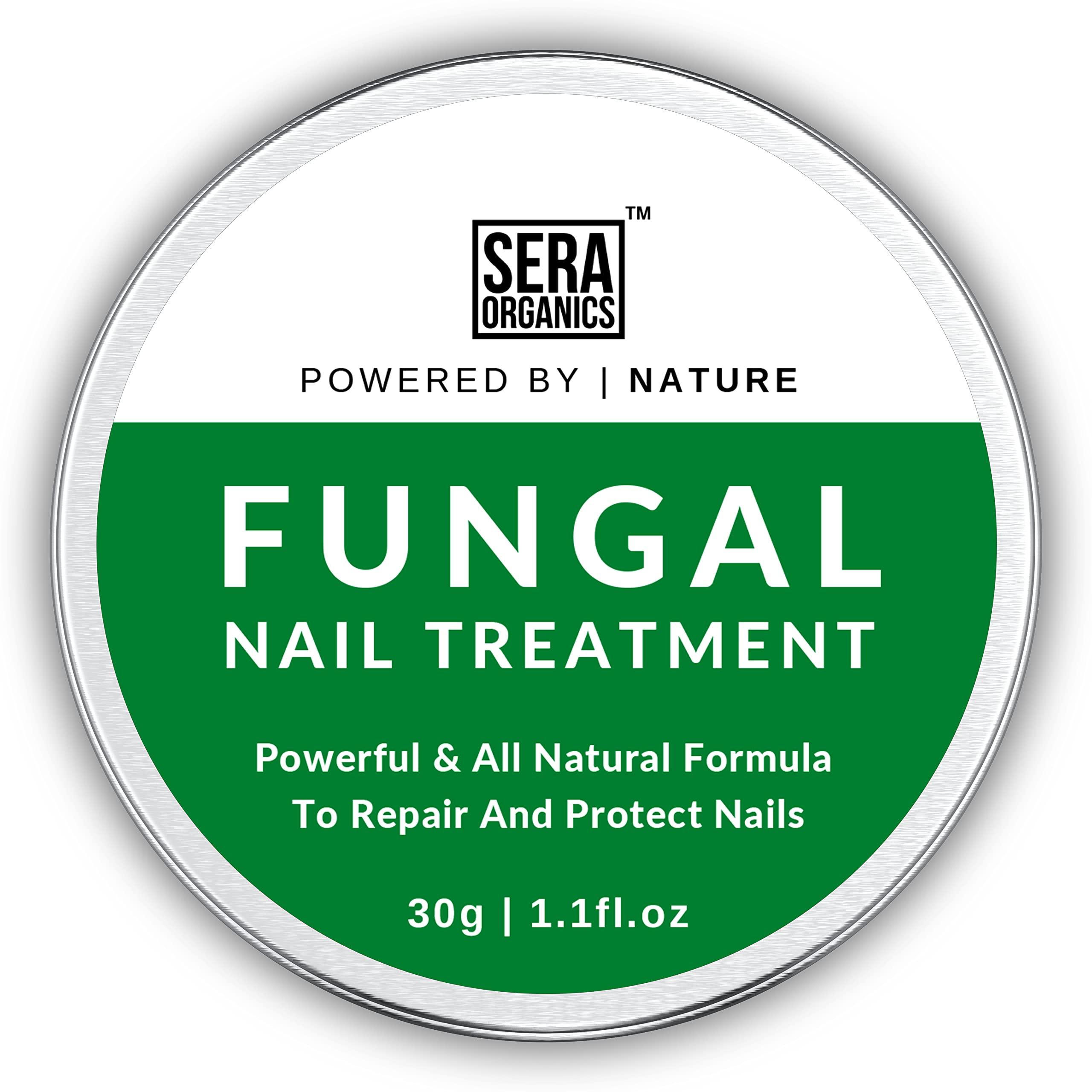 Sera Organics Fungal Nail Treatment Cream - Antifungal Ingredients Natural Strong Anti-Fungal Nail Treatment For Toenail Fungus, Foot Cream With Nourishing Oils For Nail Growth & Nail Repair (30ml) By Sera Organics
