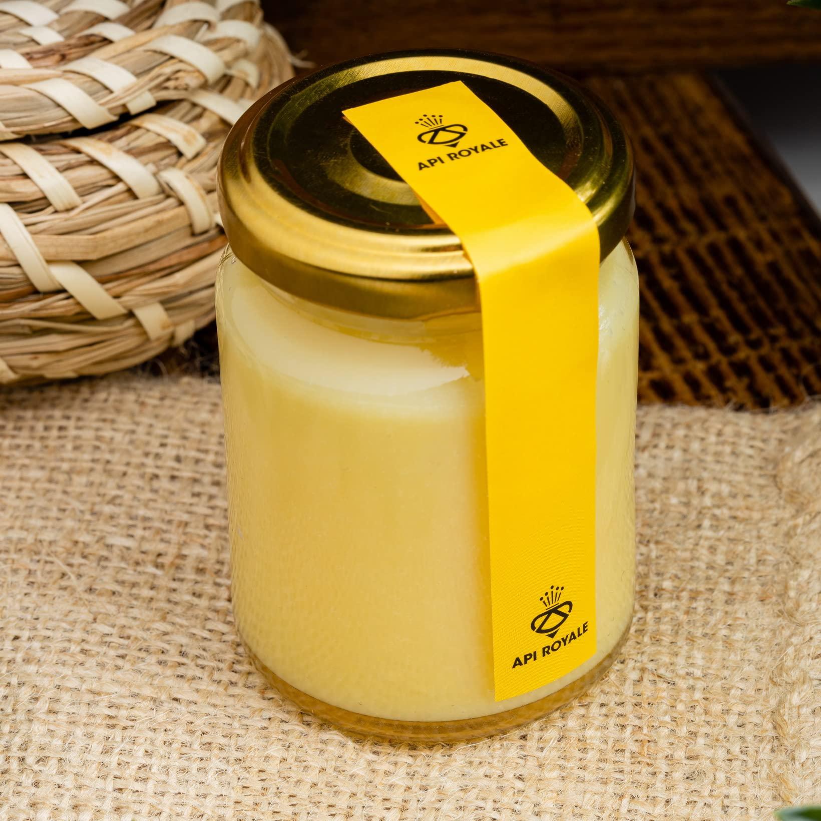 API ROYALE API ROYALE - Pure & Fresh Royal Jelly 100g Premium Fresh Royal Jelly Nutritional Supplements 100% Natural with Natural and Non-Gluten Formula