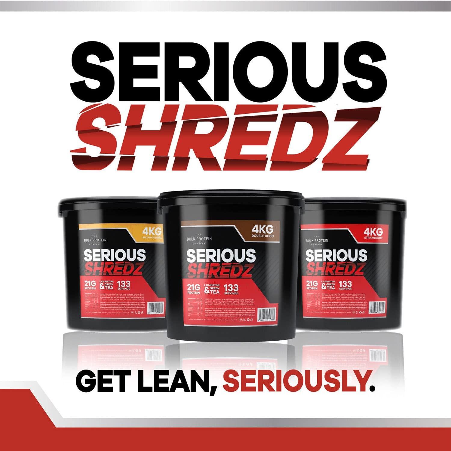 The Bulk Protein Company Serious Shredz 4kg Diet Whey Protein Powder Contains L-Carnitine L-Tartrate and Green Tea extract Supports Lean Muscle Growth, 133 Servings The Bulk Protein Company (Double Chocolate)