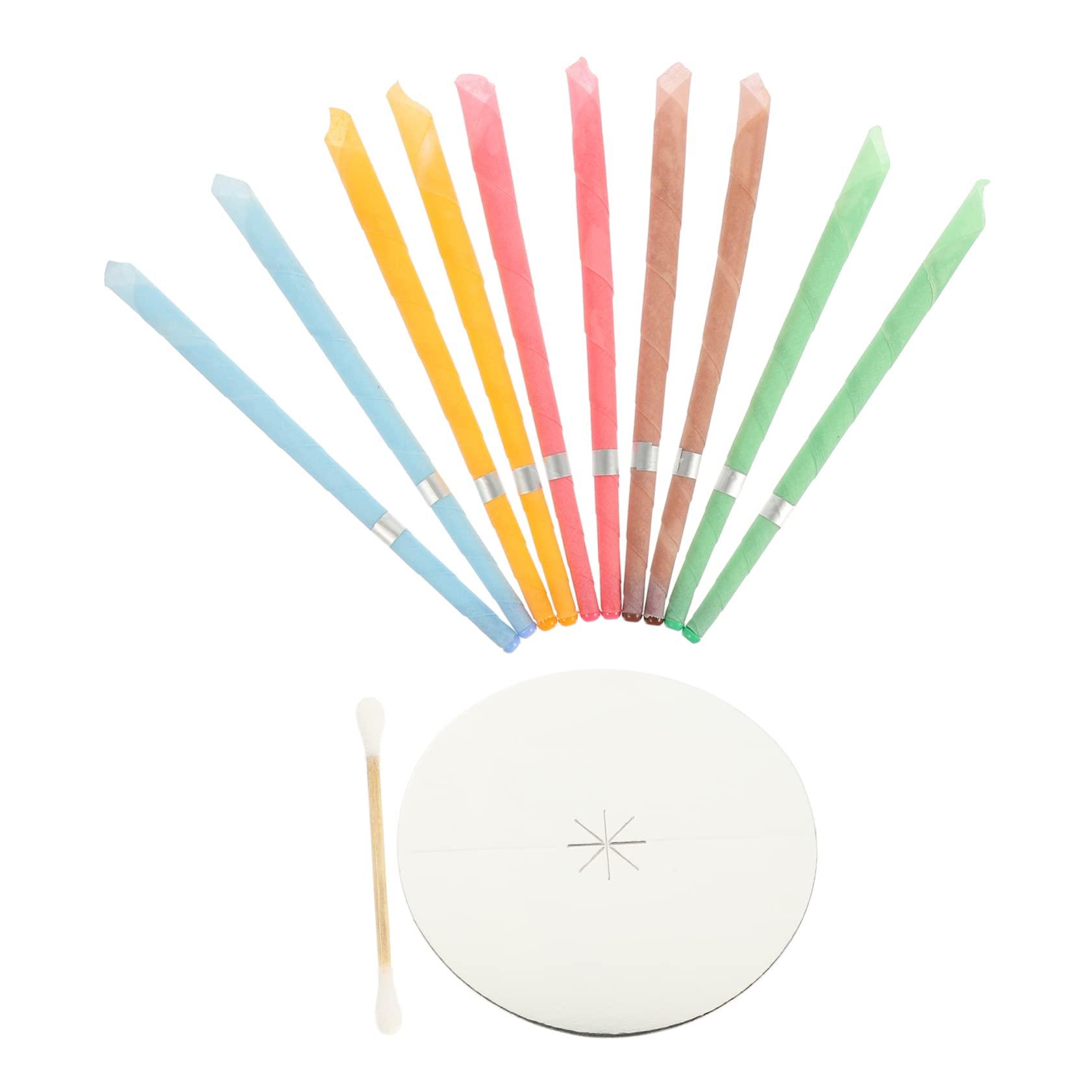 FOMIYES FOMIYES Ear Care Candle Kit with Protective Disks for Safe Ear Wax Removal Natural Beeswax Tools for Home Use Cleaning for Adults