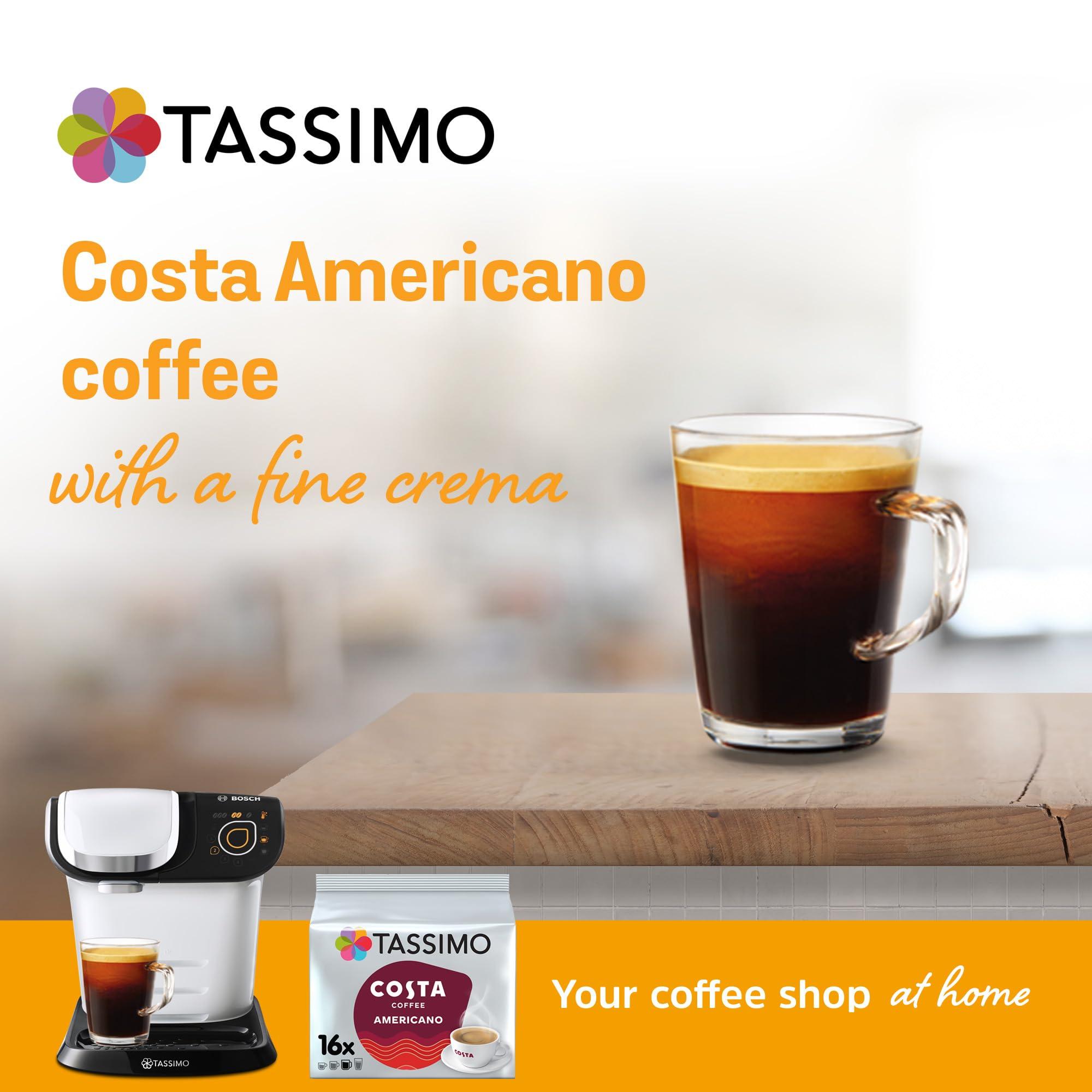 Tassimo Tassimo Costa Americano Coffee Pods x16 (Pack of 5, Total 80 Drinks)
