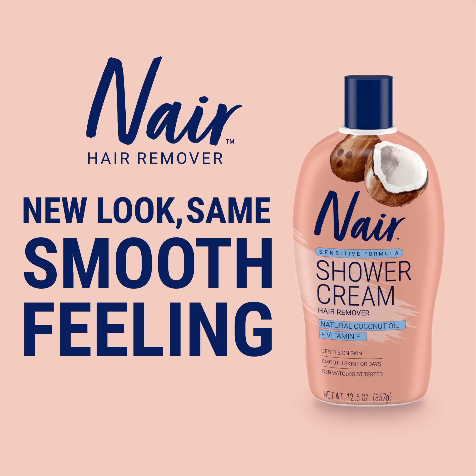 Nair Nair Shower Power Sensitive Hair Removal for Legs Body, 12.6 fl oz